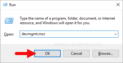 windows run device manager